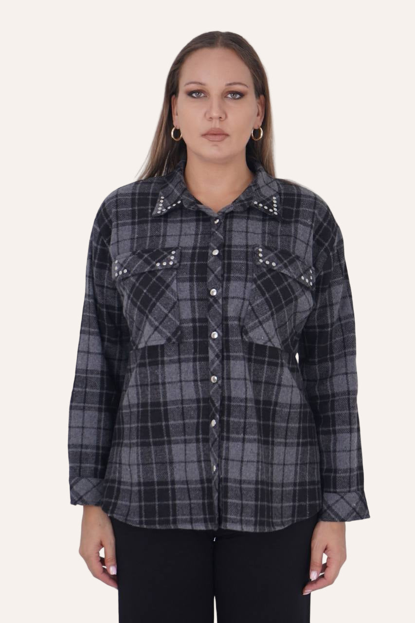 ❤️ City Chic – Cozy Check Shirt Pre-Order (2–3 weeks)
