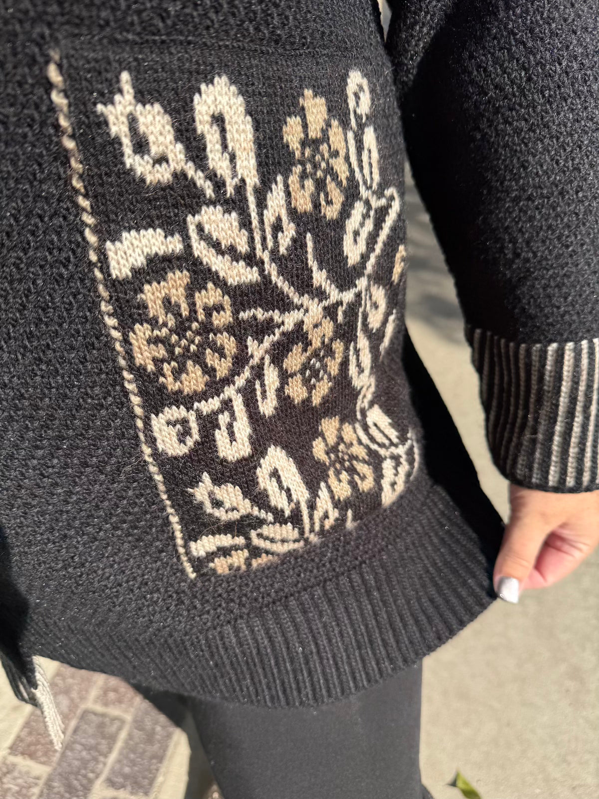 Maple Elegance Tunic – Premium Knitwear (Wool Blend) ✨