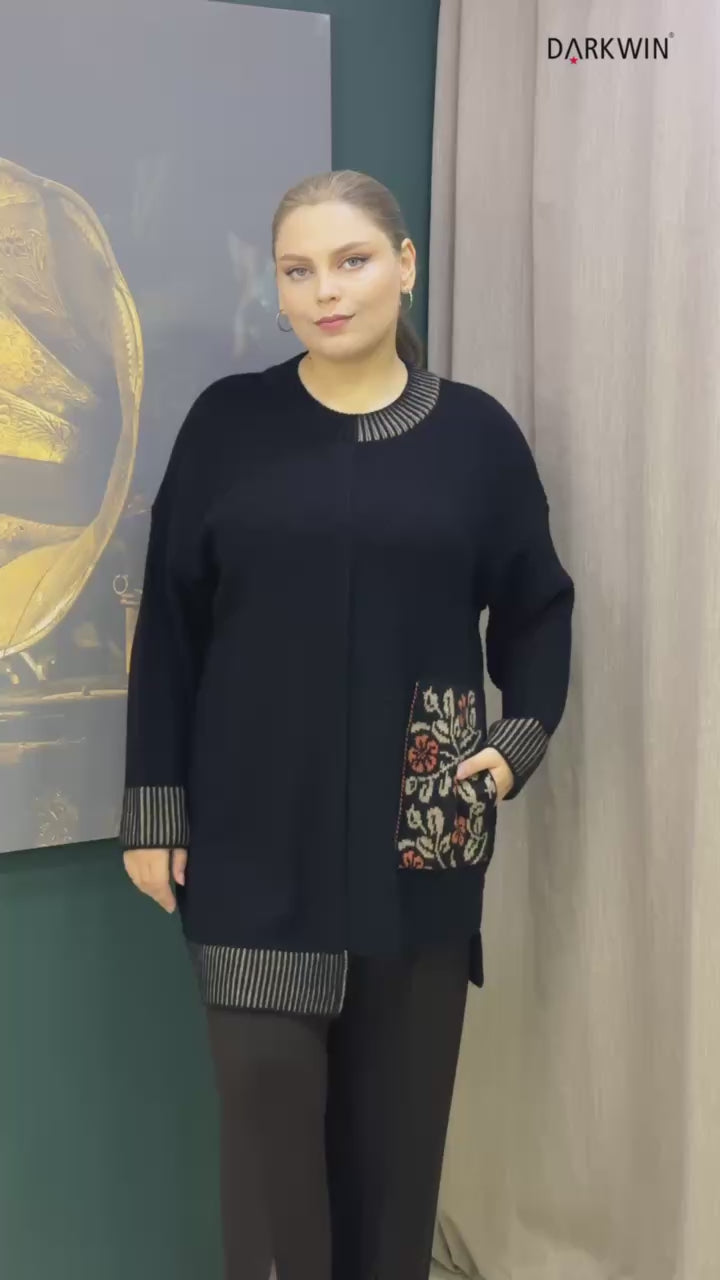 Warm wool blend knitwear for winter, By Zola plus size