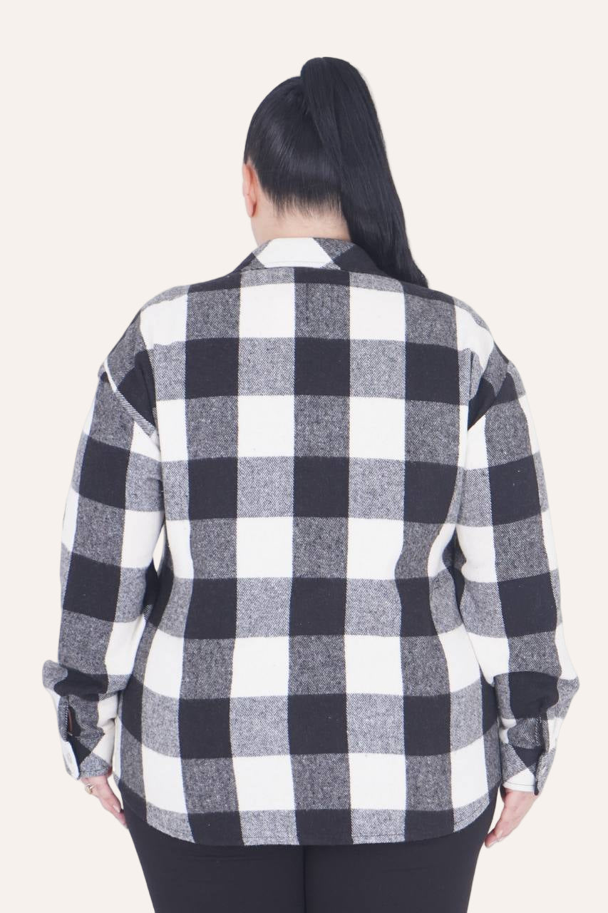 ❤️ City Chic – Cozy Check Shirt Pre-Order (2–3 weeks)