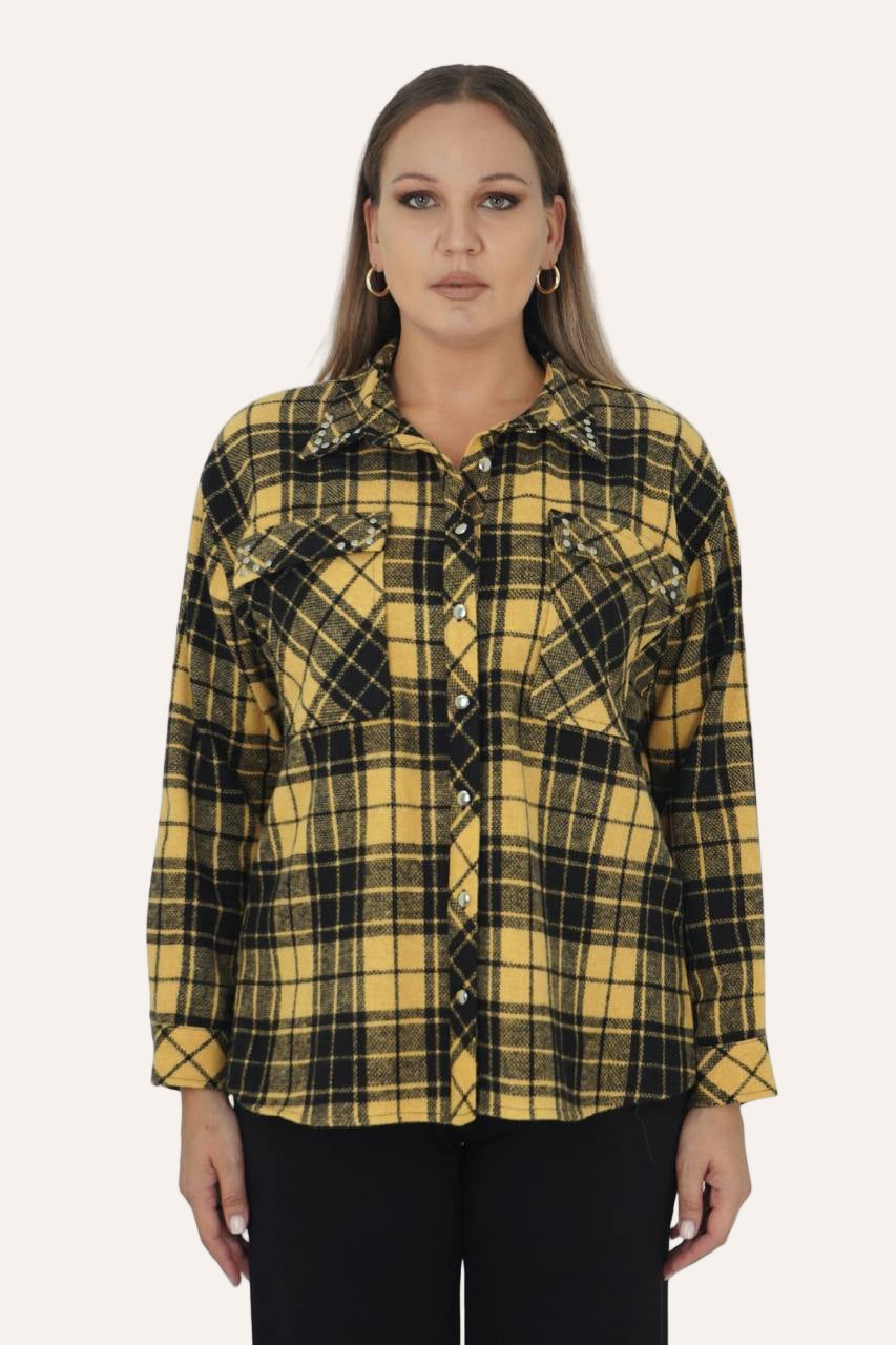 ❤️ City Chic – Cozy Check Shirt Pre-Order (2–3 weeks)