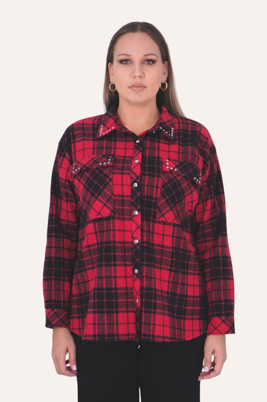 ❤️ City Chic – Cozy Check Shirt Pre-Order (2–3 weeks)