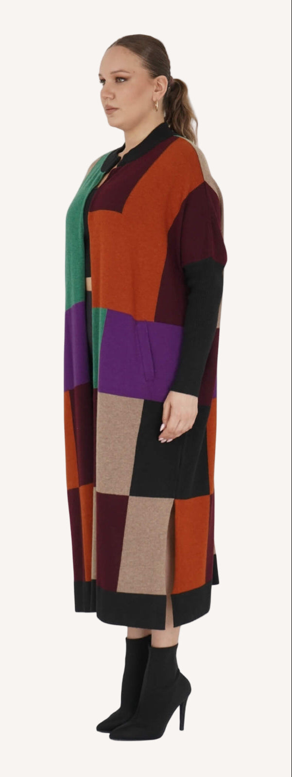 🧡 City Colors – Premium Patch Cardigan