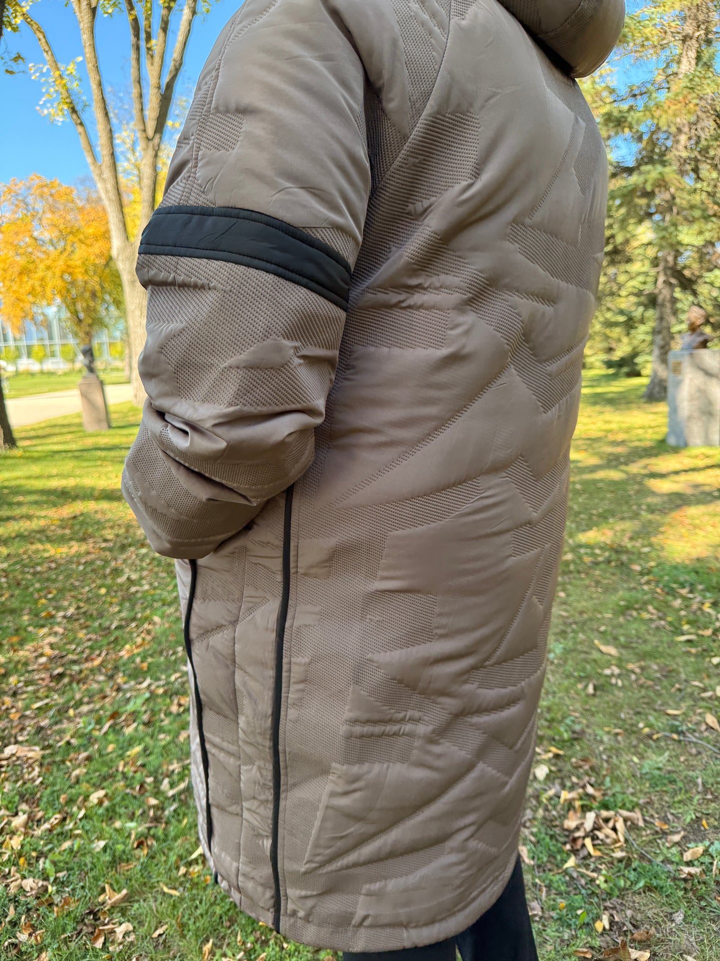 🤎 City Chic – Taupe Glow Winter Coat