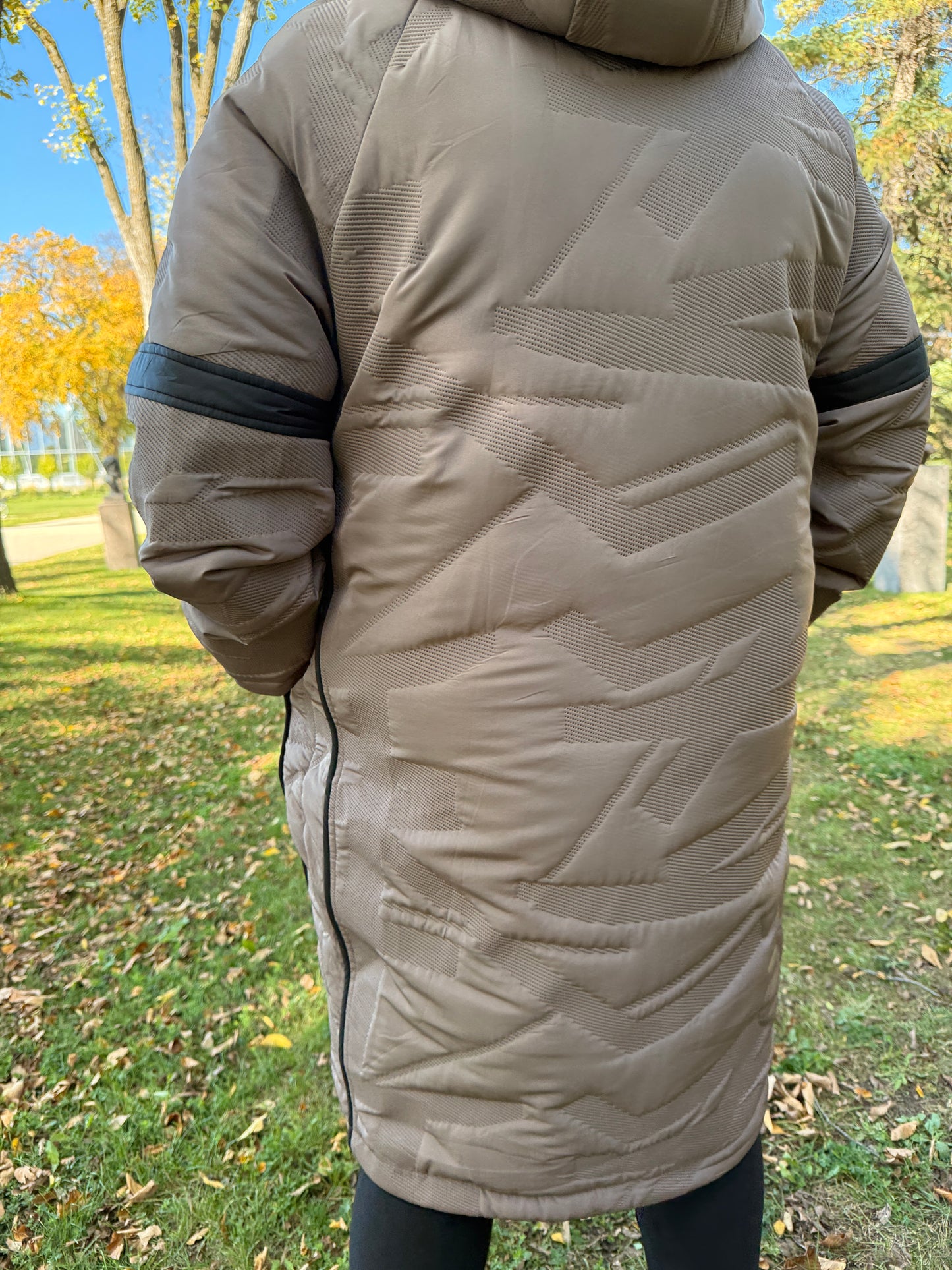 🤎 City Chic – Taupe Glow Winter Coat