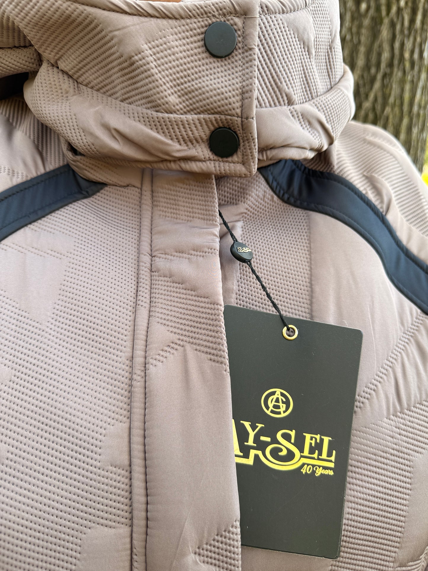 🤎 City Chic – Taupe Glow Winter Coat