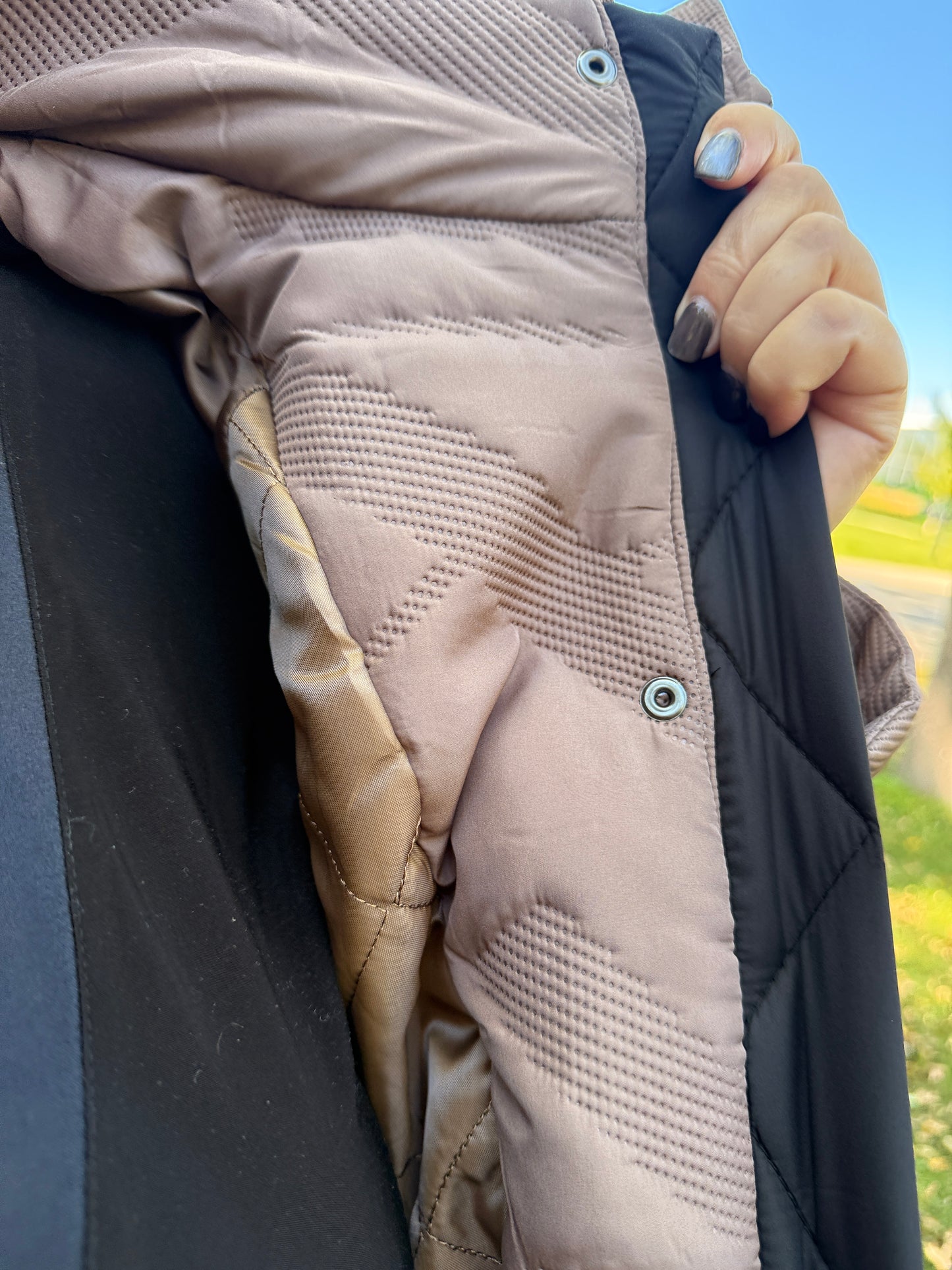 🤎 City Chic – Taupe Glow Winter Coat