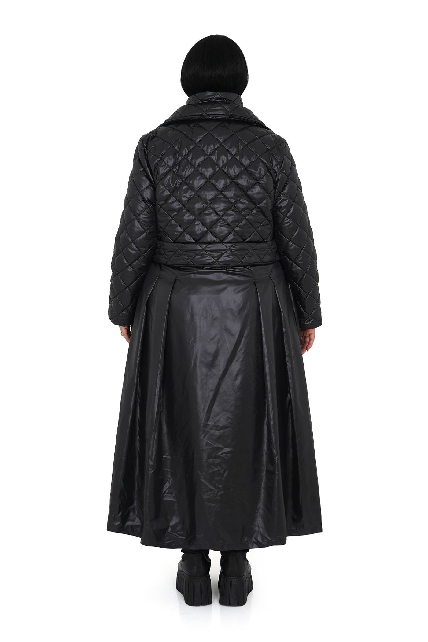 Back view of detachable lower part — transformer coat.