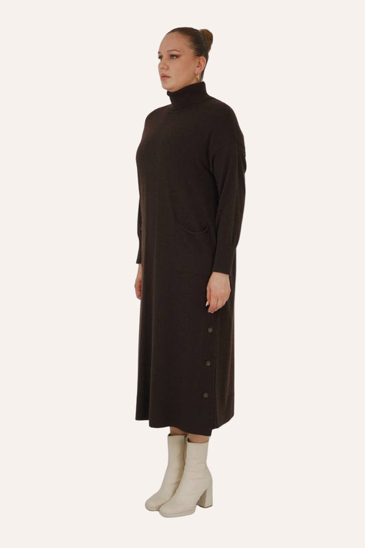 🍫 Staple Dress – Chocolate Brown