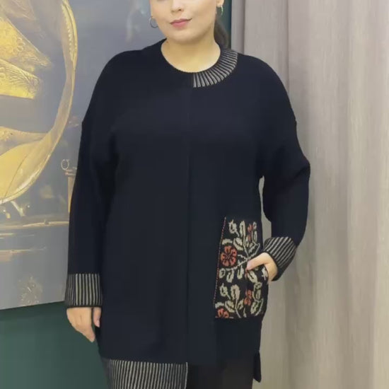 Warm wool blend knitwear for winter, By Zola plus size