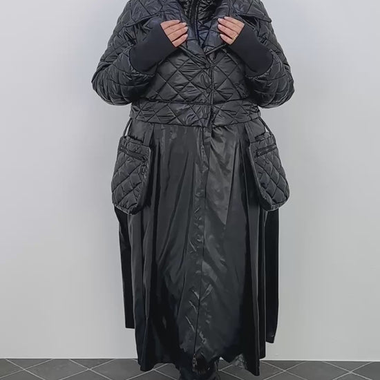 Jacket version of Arctic Shield on plus-size model.