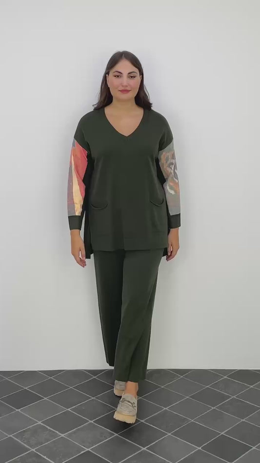 🌿 Artful Comfort Set – Forest Green